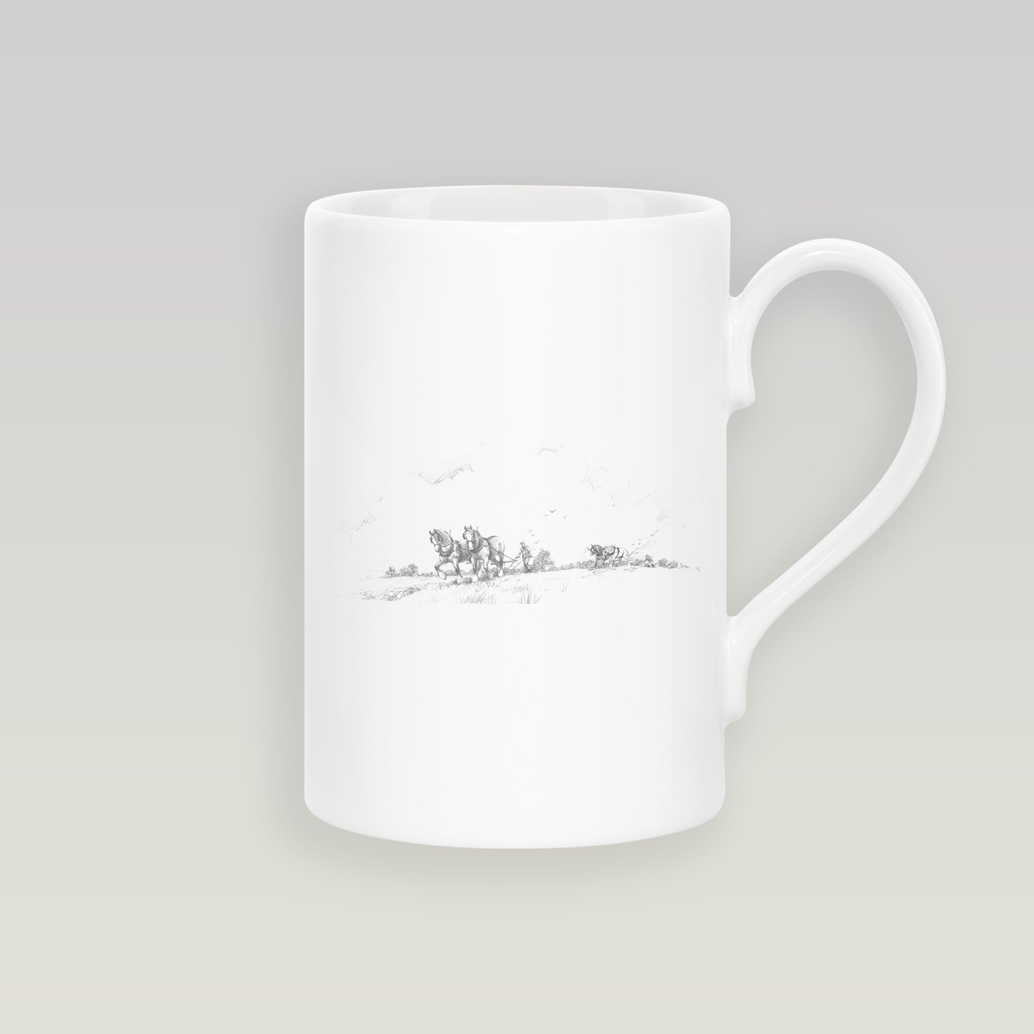 Horse and Plough Slim Mug - Countryman John