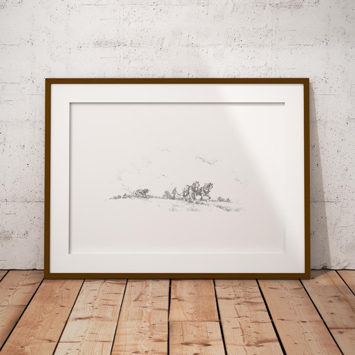 Horse and Plough Wall Art Print - Countryman John