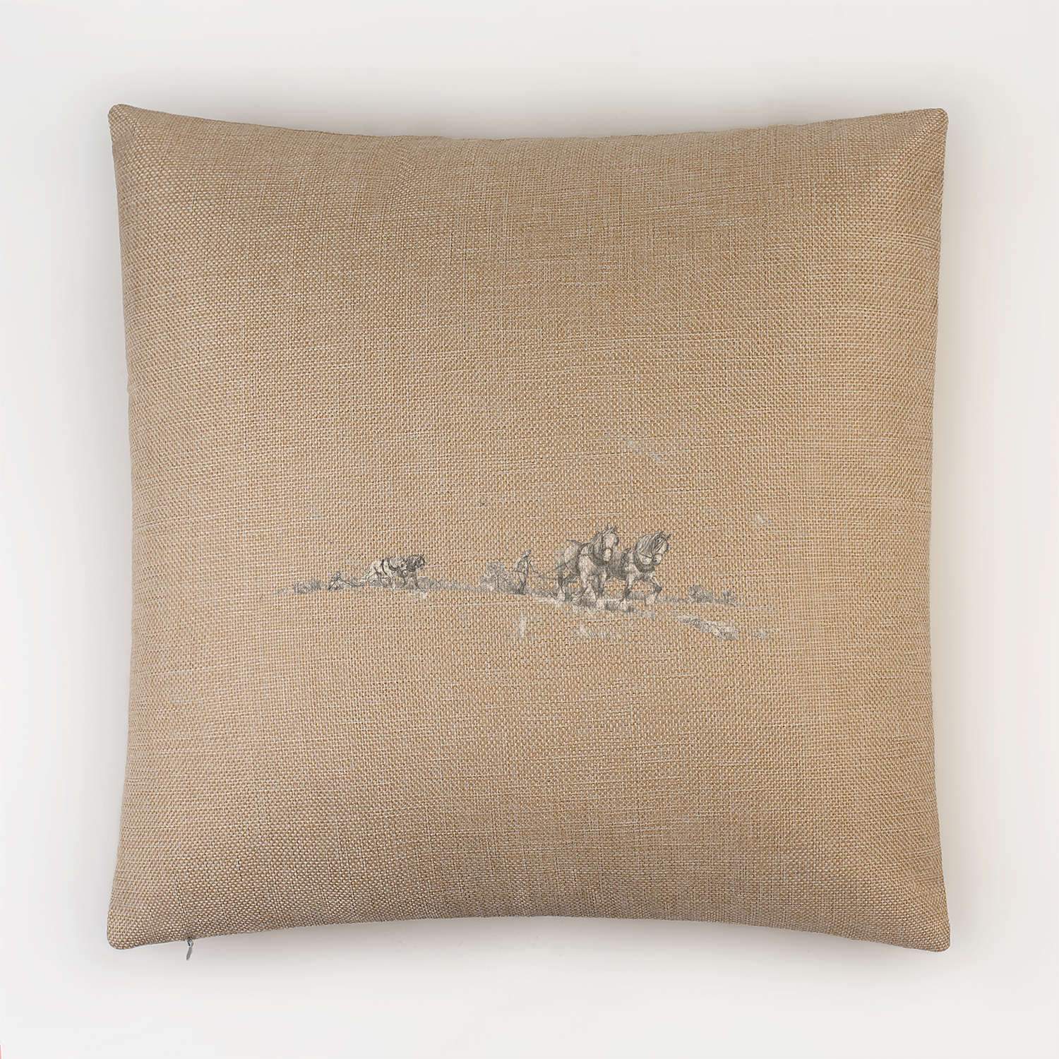 Horse and Plough Cushion - Countryman John