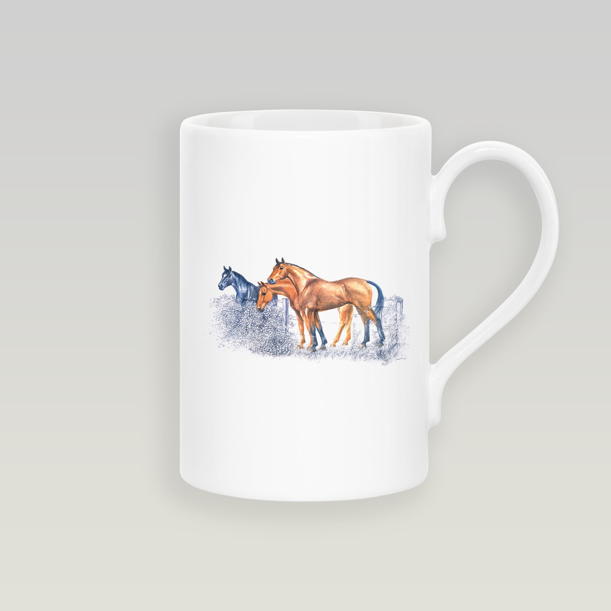 Horses Slim Mug - Countryman John